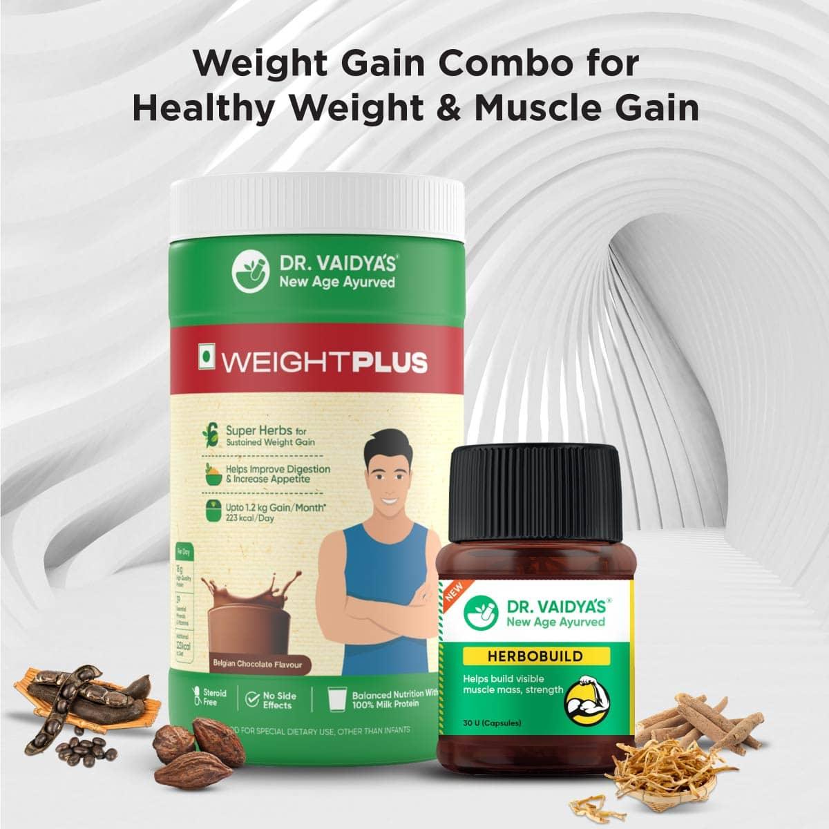 Weight Gain Combo: For Healthy Weight & Muscle Gain - Herbobuild