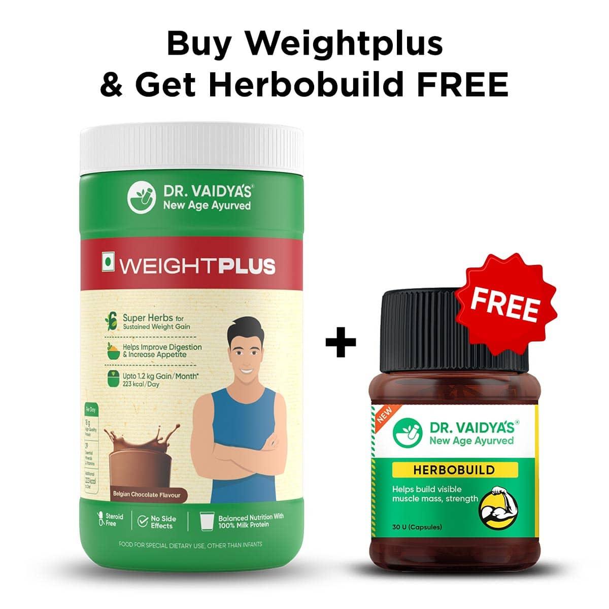 Weight Gain Combo: For Healthy Weight & Muscle Gain - Herbobuild