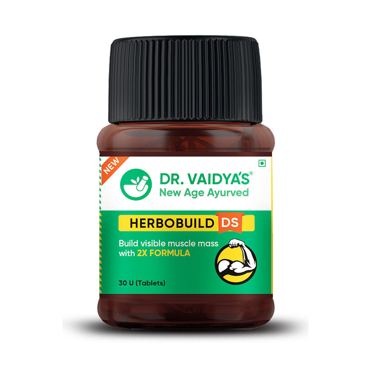 Herbobuild DS (Double Strength): Natural Muscle Gainer With 2x Ayurvedic Herbs