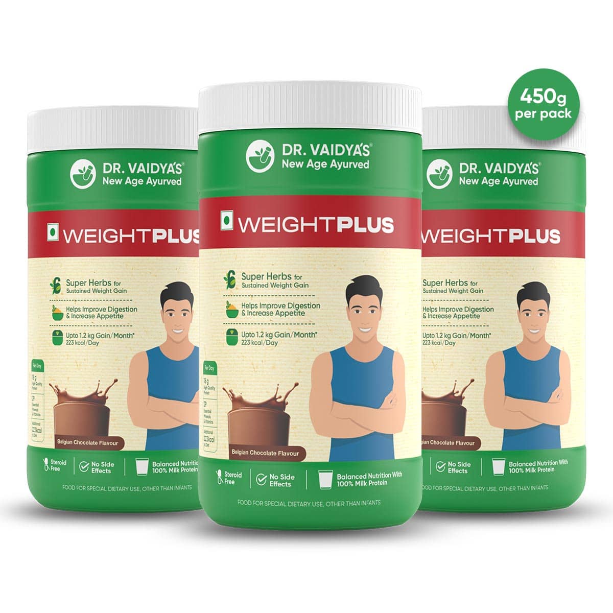 WeightPlus: For Healthy Weight Gain Upto 1.2 Kg/Month