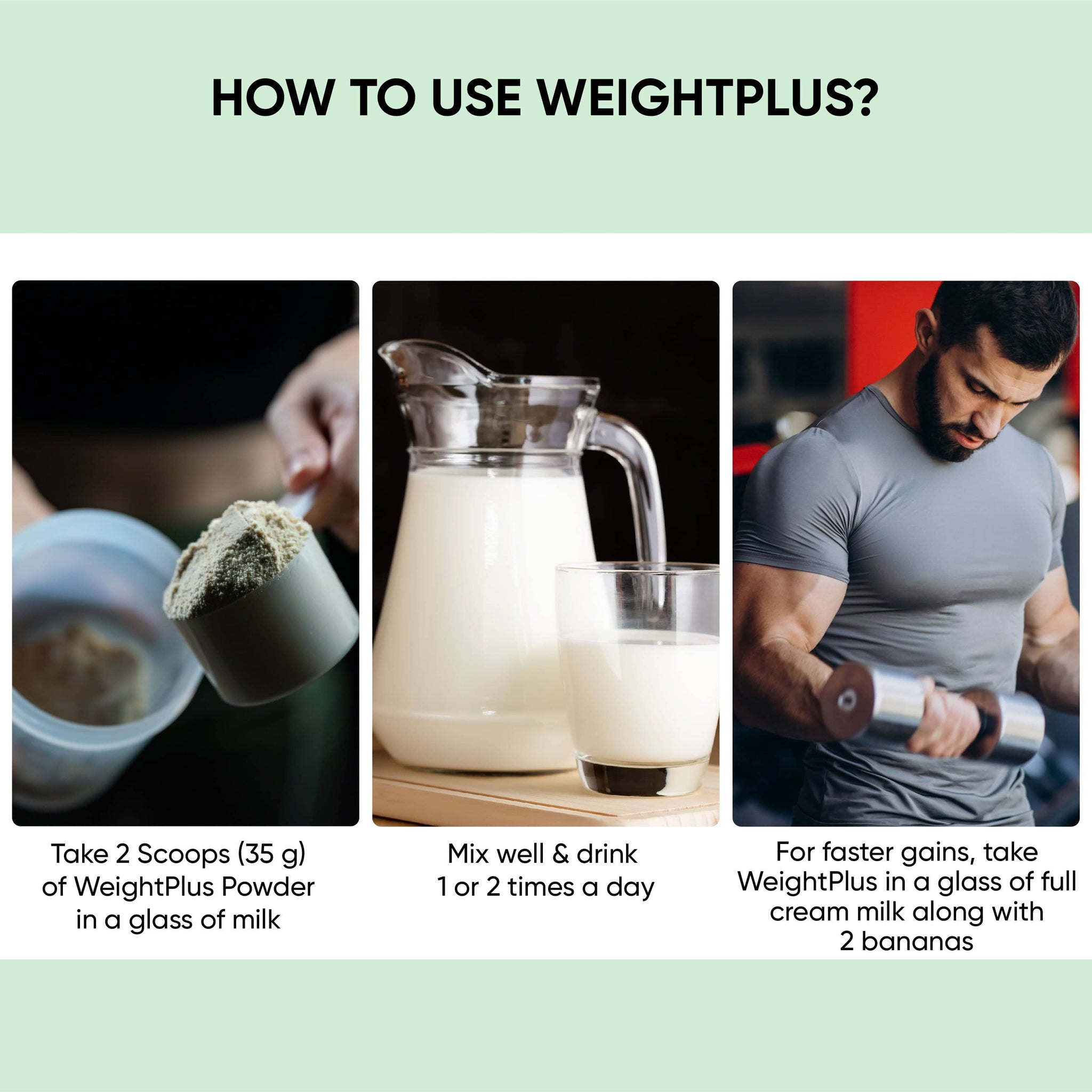 WeightPlus: For Healthy Weight Gain Upto 1.2 Kg/Month